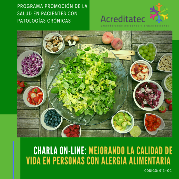 Charla On-line |  Mejorando la calidad de vida en personas con alergia alimentaria