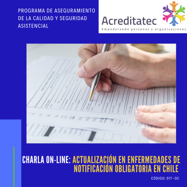 Charla On-line | Actualización de enfermedades de notificación obligatoria en Chile